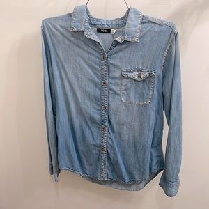 BDG long sleeve button down denim shirt